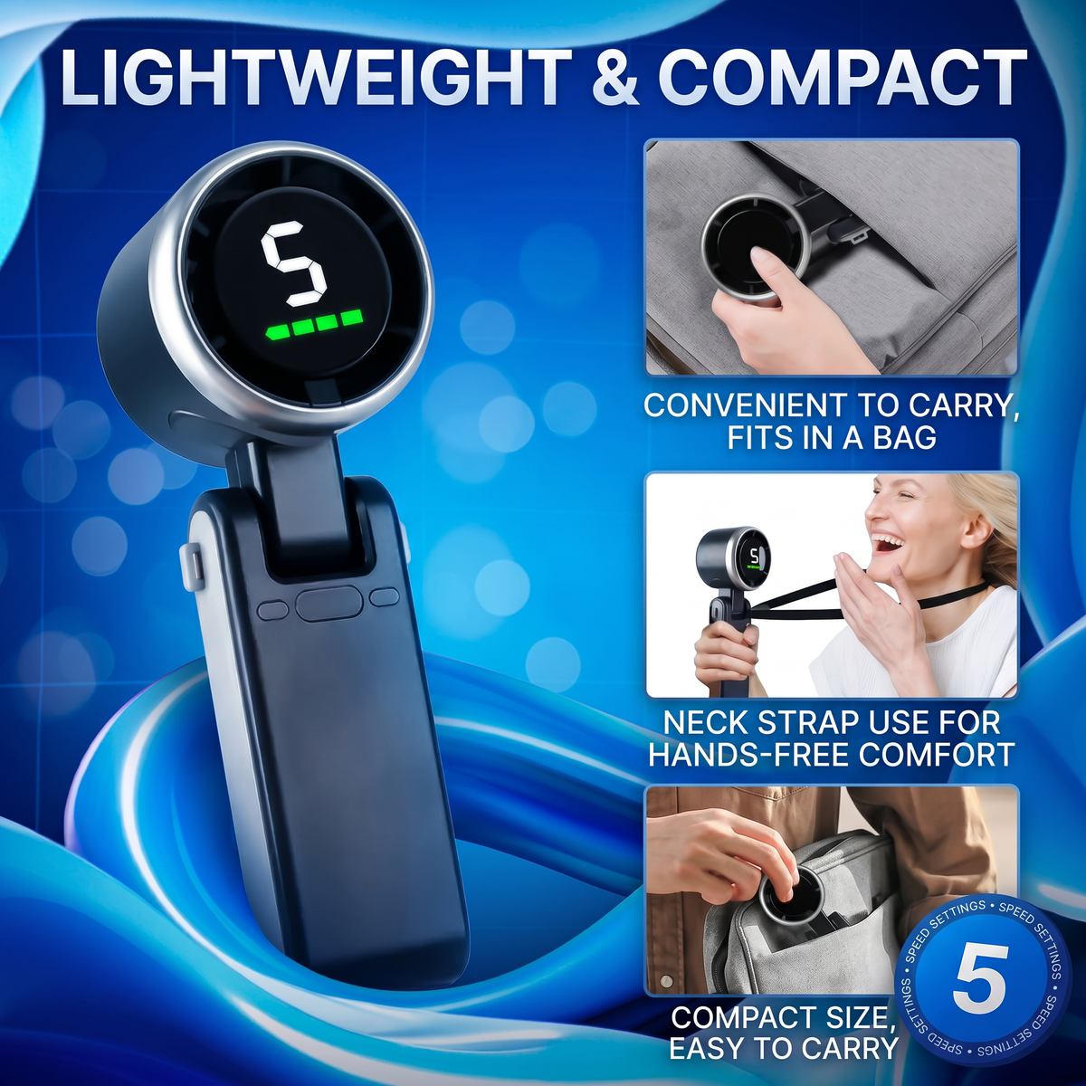 Upgraded Portable Handheld Turbo Fan