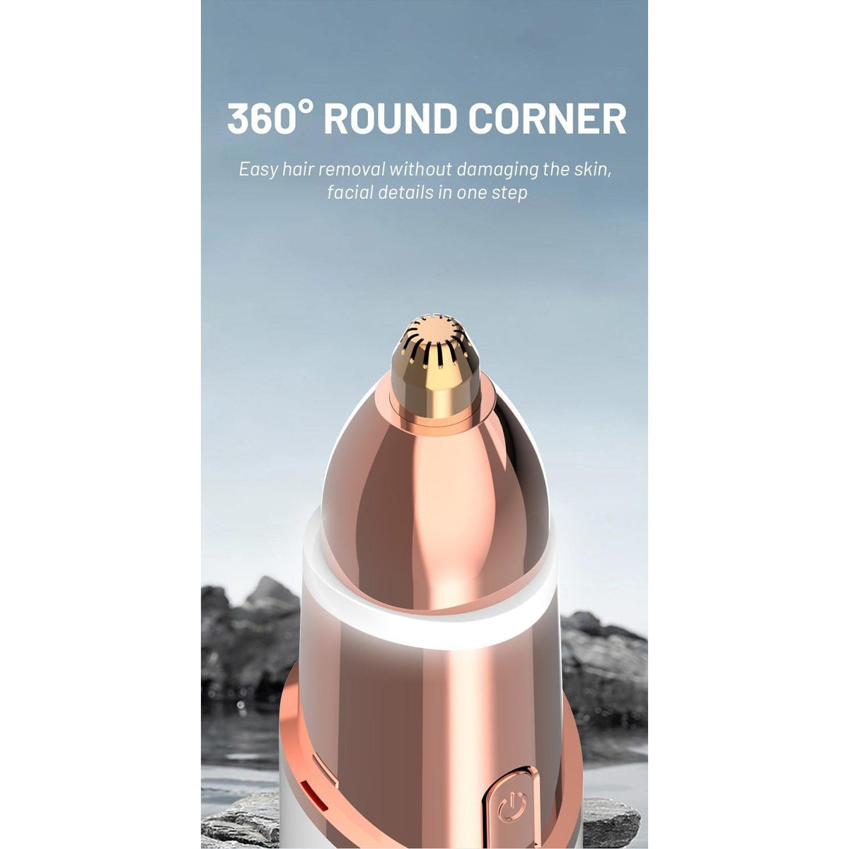 Premium 2-in-1 Facial Hair Remover & Nose Trimmer