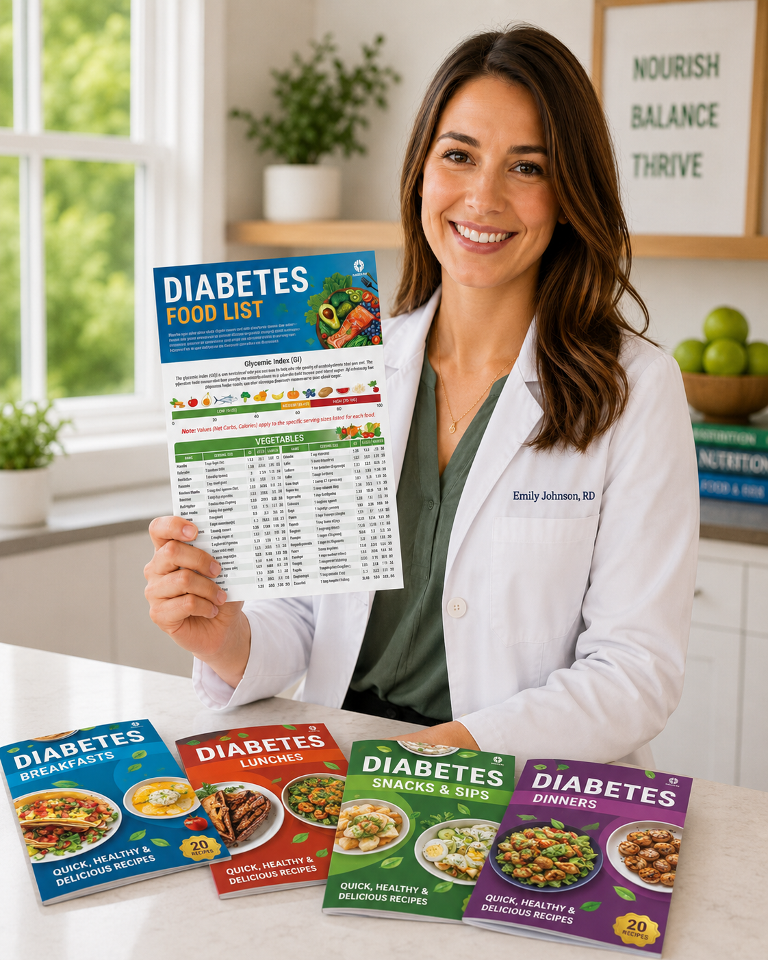 5-Sheet Diabetes Meal Plan Set