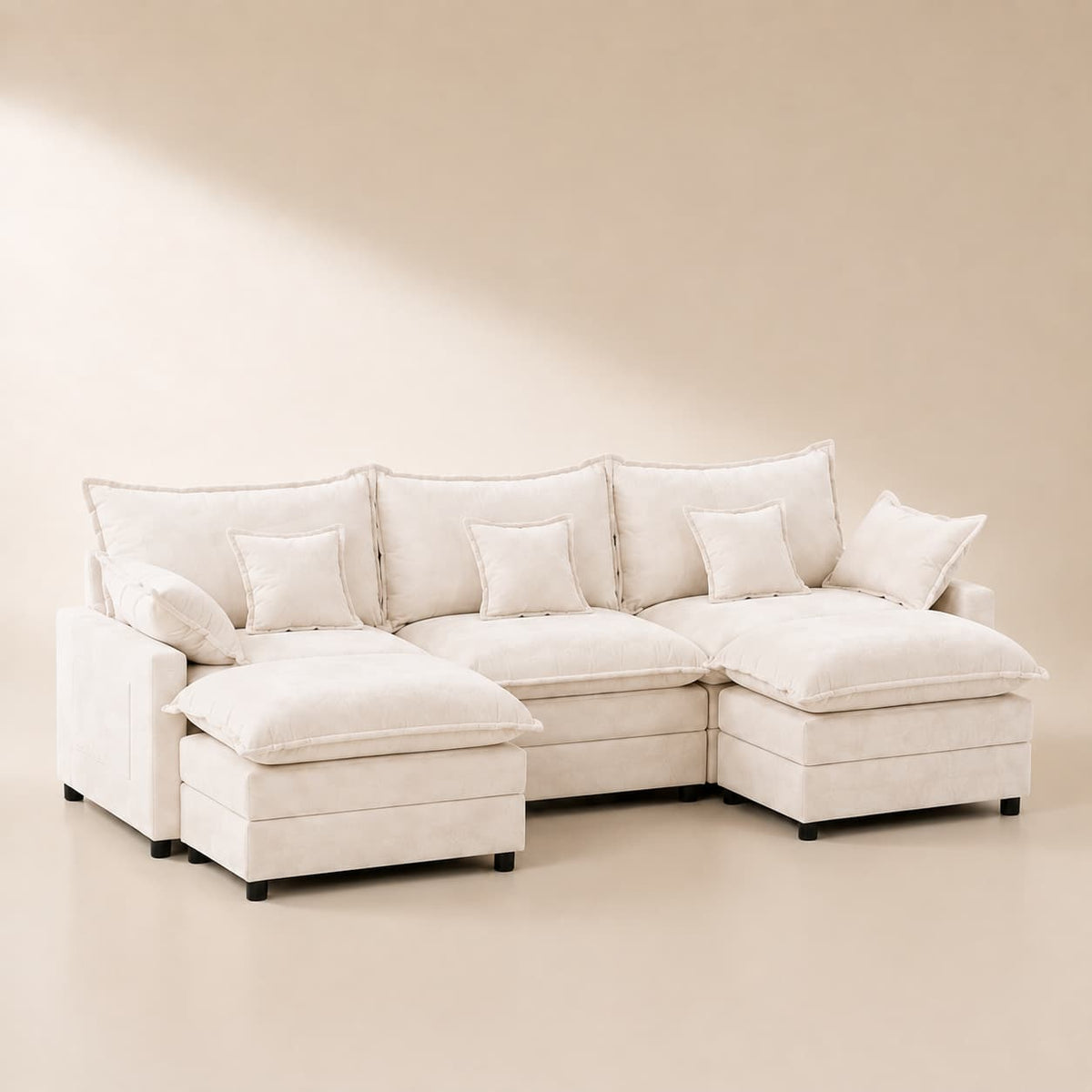 GOSUHI | 108\" U-Shaped Modular Cloud Sofa