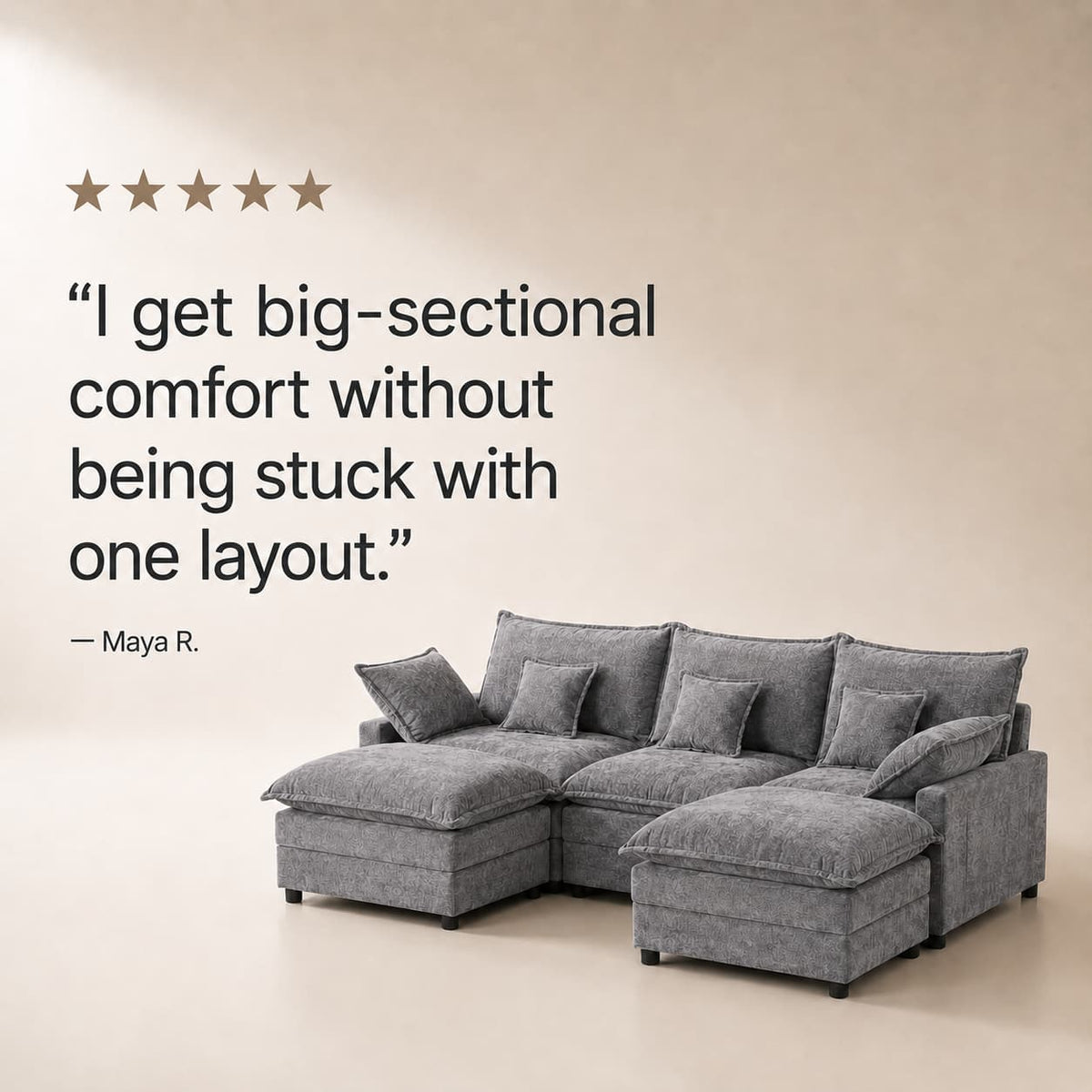 Get The Softness You Want Without A Flimsy, Shifting Couch